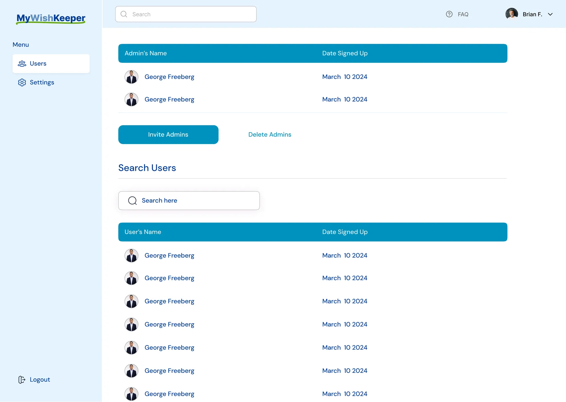 MyWishKeeper Document Vault Dashboard | Estate Plan UI — 03